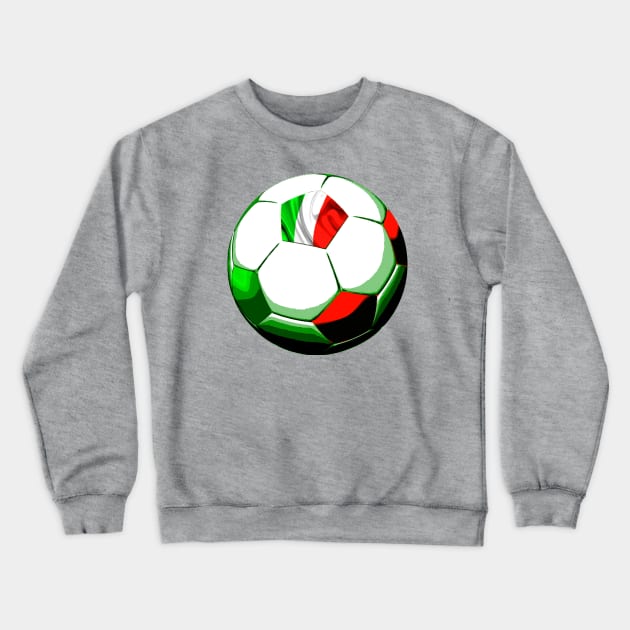 Italy Soccer Ball Crewneck Sweatshirt by asaiphoto